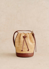 Mini farrow Raphia Bucket