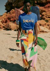 Soleil Manuscrit T-Shirt - Sézane x G.KERO - Pink Creation