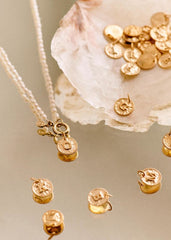 Sara Pendant 9-carat gold - Letters I to P