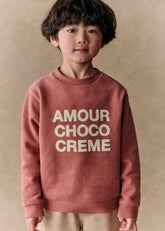 Amour Choco Crème Sweat-Shirt