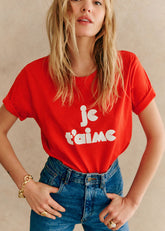 Je t'aime T-Shirt - Pink Creation