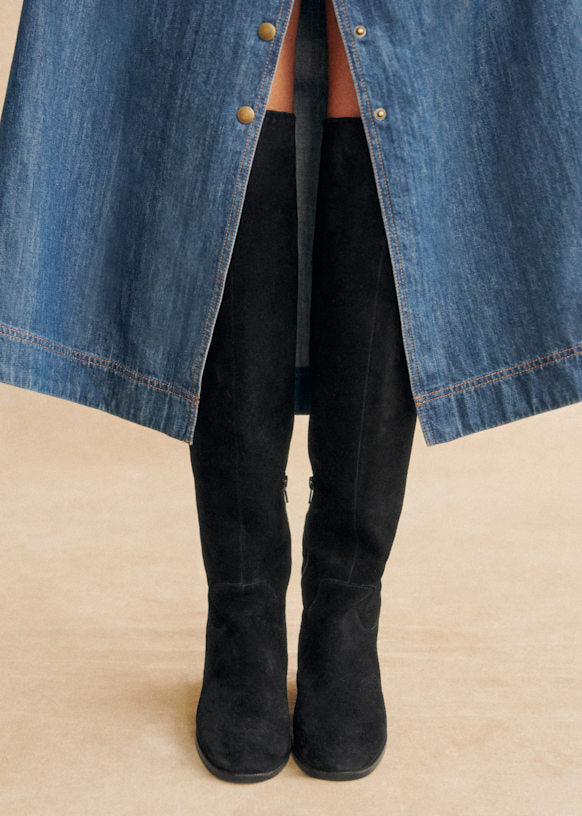 Molly Low Thigh-High Boots
