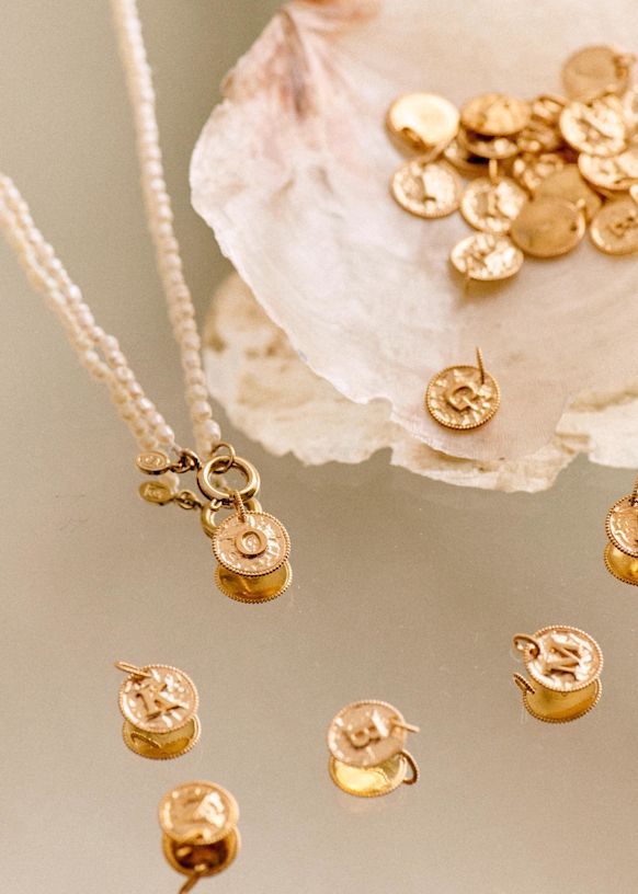 Sara Pendant 9-carat gold - Letters I to P