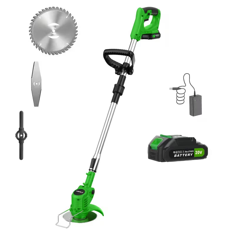 21V Cordless Electric Weed Wacker | 3-in-1 Lawn Trimmer, Edger & Garden Cutter with 3 Blades
