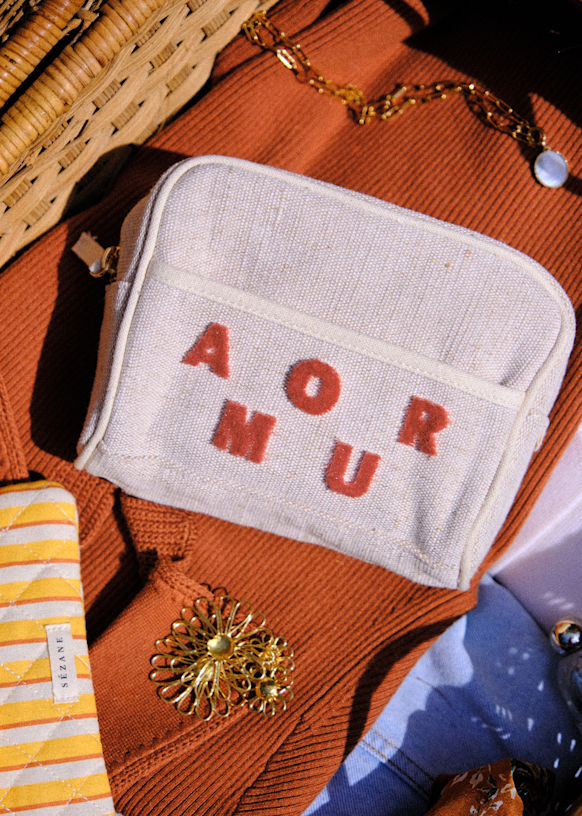 Beauty case Amour blush / Bonjour ochre
