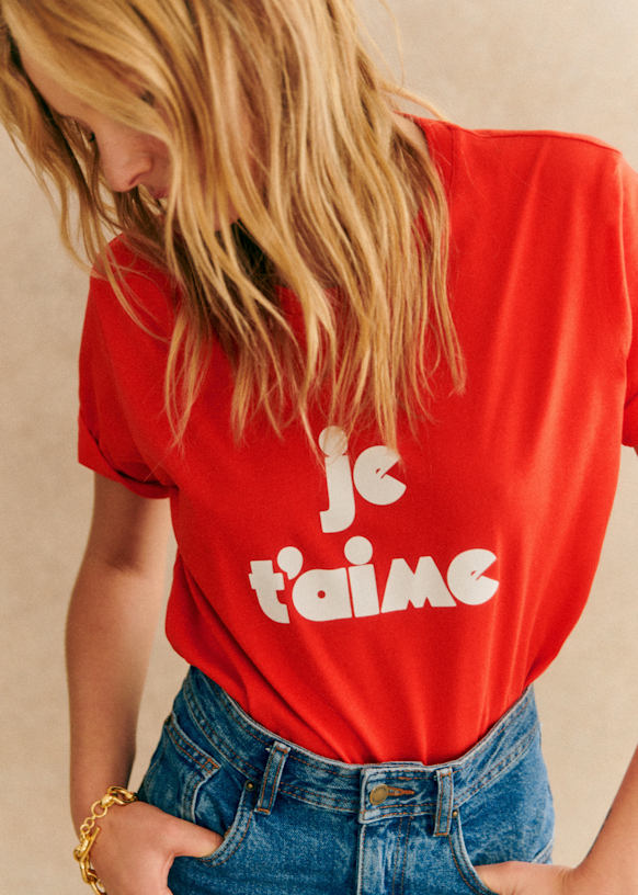 Je t'aime  T-Shirt - Pink Creation