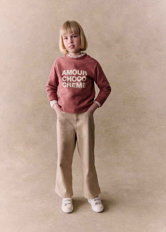 Amour Choco Crème Sweat-Shirt