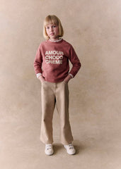 Amour Choco Crème Sweat-Shirt