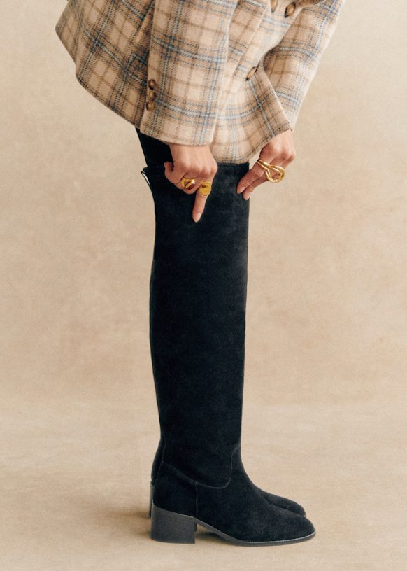 Molly Low Thigh-High Boots